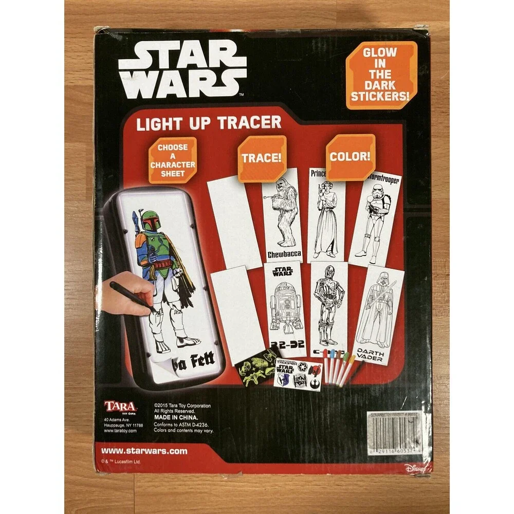 Star Wars Light Up Tracer • NEW • Activity Set with Tracing Sheets and Stickers